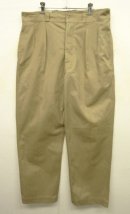 画像: 50'S フランス軍 M52 プリーツ入り チノパンツ BEIGE 34 (VINTAGE) 「Bottoms」 入荷しました。