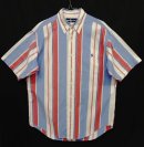 画像: 90'S RALPH LAUREN オックスフォード 半袖 BDシャツ ストライプ (VINTAGE) 「S/S Shirt」 入荷しました。