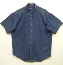 画像: 90'S RALPH LAUREN デニム 半袖 BDシャツ インディゴ (VINTAGE) 「S/S Shirt」 入荷しました。