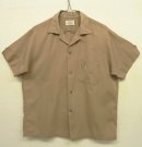 画像: 60'S VAN HEUSEN コットン 半袖 オープンカラーシャツ ダークベージュ (VINTAGE) 「S/S Shirt」 入荷しました。