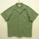 画像: 60'S TOWNCRAFT "PENN-PREST" 半袖 オープンカラーシャツ グリーン (VINTAGE) 「S/S Shirt」 入荷しました。