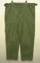 画像: 60'S アメリカ軍 US ARMY "OG107" 初期モデル コットンサテン 平ボタン ベイカーパンツ (VINTAGE) 「Bottoms」 入荷しました。