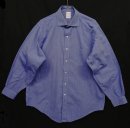 画像: 90'S BROOKS BROTHERS 刷毛目ポプリン ワイドカラーシャツ ブルー USA製 (VINTAGE) 「L/S Shirt」 入荷しました。