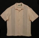 画像: CUBAVERA フロント刺繍入り リネン/レーヨン 半袖 メキシカンシャツ ライトピンク (VINTAGE) 「S/S Shirt」 入荷しました。