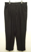 画像: 90'S PERRY ELLIS リネン/レーヨン プリーツ入り スラックス BLACK (VINTAGE) 「Bottoms」 入荷しました。