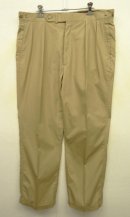 画像: 80'S RALPH LAUREN ツープリーツ ポプリンパンツ タン TALONジップ USA製 (DEADSTOCK) 「Bottoms」 入荷しました。