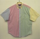 画像: 90'S RALPH LAUREN "BIG SHIRT" オックスフォード BDシャツ クレイジーストライプ (VINTAGE) 「S/S Shirt」 入荷しました。