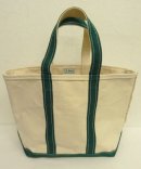 画像: 80'S LL Bean 単色タグ キャンバス トートバッグ グリーン/オフホワイト USA製 (DEADSTOCK) 「Bag」 入荷しました。