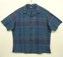 画像: 90'S RALPH LAUREN "CALDWELL" コットン 半袖 オープンカラーシャツ マドラスチェック インディゴ染め (VINTAGE) 「S/S Shirt」 入荷しました。