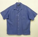 画像: 90'S RALPH LAUREN "CALDWELL" シルク/コットン 半袖 オープンカラーシャツ ブルー (VINTAGE) 「S/S Shirt」 入荷しました。