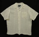 画像: 90'S RALPH LAUREN "CALDWELL" リネン/コットン 半袖 オープンカラーシャツ ホワイト/ジャガードチェック (VINTAGE) 「S/S Shirt」 入荷しました。