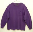 画像: 90'S RALPH LAUREN シングルステッチ 耳付きポケット 長袖 Tシャツ パープル USA製 (VINTAGE) 「T-Shirt」 入荷しました。