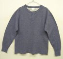 画像: 80'S LL Bean "RIVER DRIVER'S SHIRT" 2レイヤー ヘンリーネック ロンT ブルーヘザー USA製 (VINTAGE) 「T-Shirt」 入荷しました。