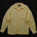 画像: 90'S RALPH LAUREN "CALDWELL" シルク/リネン ヘリンボーン 長袖 オープンカラーシャツ ベージュ (VINTAGE) 「L/S Shirt」 入荷しました。