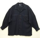 画像: 90'S RALPH LAUREN レーヨン フラップ付きポケット 長袖 オープンカラーシャツ ネイビー (VINTAGE) 「L/S Shirt」 入荷しました。