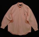 画像: 90'S RALPH LAUREN "BIG SHIRT" オックスフォード 長袖 BDシャツ ピンク (VINTAGE) 「L/S Shirt」 入荷しました。