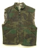 画像: UNKNOWN 中綿入り リバーシブル ベスト WOODLAND/TREBARK CAMO (VINTAGE) 「No Sleeve」 入荷しました。