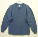 画像: 80'S LL Bean ヘンリーネック ロンT ブルー USA製 (VINTAGE) 「T-Shirt」 入荷しました。