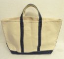 画像: 80'S LL Bean 2色タグ キャンバス トートバッグ ネイビー/オフホワイト USA製 (VINTAGE) 「Bag」 入荷しました。