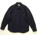 画像: 00'S J.CREW イカリボタン ウール CPOシャツ ネイビー (VINTAGE) 「L/S Shirt」 入荷しました。