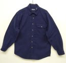 画像: 90'S LAND'S END シャモアクロス 片ポケ ワークシャツ ネイビー (VINTAGE) 「L/S Shirt」 入荷しました。