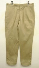 画像: 60'S アメリカ軍 US ARMY "BLUE BELL INC製" コットン100% チノパンツ PRENTICE製アルミジップ W33L29 (VINTAGE) 「Bottoms」 入荷しました。