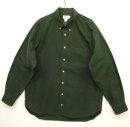 画像: 90'S J.CREW 旧タグ オックスフォード マチ付き BDシャツ ダークグリーン (VINTAGE) 「L/S Shirt」 入荷しました。