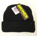 画像: BRONER ローゲージ ニットキャップ ブラック USA製 (NEW) 「Cap」 入荷しました。