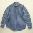 画像: 80'S LL Bean デニム 長袖 BDシャツ インディゴ/ストライプ USA製 (VINTAGE) 「L/S Shirt」 入荷しました。