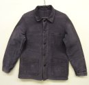 画像: 60'S UNKNOWN ブラックモールスキン ワークジャケット カバーオール フランス製 (VINTAGE) 「Jacket」 入荷しました。