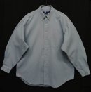 画像: 90'S RALPH LAUREN "THE BIG SHIRT" 裾ロゴ刺繍 ツイル 長袖 BDシャツ ブルー (VINTAGE) 「L/S Shirt」 入荷しました。