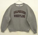 画像: 90'S RUSSELL ATHLETIC 前Vガゼット付き プリント入り スウェットシャツ ダークヘザー USA製 (VINTAGE) 「Sweat Shirt」 入荷しました。