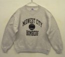 画像: 90'S RUSSELL ATHLETIC 前Vガゼット付き プリント入り スウェットシャツ ヘザーグレー USA製 (VINTAGE) 「Sweat Shirt」 入荷しました。