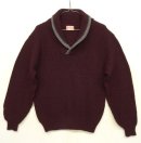 画像: 60'S SPORTSWEAR ショールカラーニット バーガンディ (VINTAGE) 「Knit」 入荷しました。