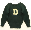 画像: 50'S DARTMOUTH レタードニット カレッジセーター 文字編み込み グリーン (VINTAGE) 「Knit」 入荷しました。