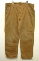 画像: 70'S CARHARTT プリントタグ 裏キルティング ダックパンツ ブラウン 42TALONジップ (VINTAGE) 「Bottoms」 入荷しました。