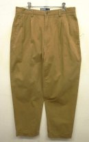 画像: 90'S RALPH LAUREN "HAMMOND PANT" ツープリーツ チノパンツ TAN (VINTAGE) 「Bottoms」 入荷しました。