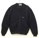 画像: 60'S IZOD LACOSTE "糸巻きタグ" Vネック アクリルカーディガン ダークネイビー USA製 (VINTAGE) 「Knit」 入荷しました。