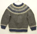 画像: UNKNOWN クルーネック ノルディックセーター グレーベース (VINTAGE) 「Knit」 入荷しました。