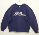 画像: 80'S LL Bean 前Vガゼット付き クルーネック スウェットシャツ ネイビー USA製 (VINTAGE) 「Sweat Shirt」 入荷しました。