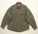 画像: 90'S LL Bean 裏地フランネル ワークシャツ カーキ USA製 (VINTAGE) 「L/S Shirt」 入荷しました。