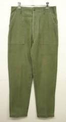 画像: 70'S アメリカ軍 US ARMY "OG107" コットンサテン ベイカーパンツ W32L33 (VINTAGE) 「Bottoms」 入荷しました。