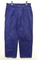 画像: 70'S フレンチワーク コットンツイル プリーツ入り ワークパンツ BLUE (VINTAGE) 「Bottoms」 入荷しました。