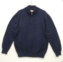 画像: 00'S LL Bean コットン/カシミア ハーフジップ ニット NAVY (VINTAGE) 「Knit」 入荷しました。