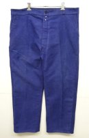 画像: 60'S フレンチワーク モールスキン ワークパンツ BLUE (VINTAGE) 「Bottoms」 入荷しました。