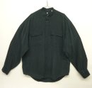 画像: FARRENZI シルク100% 長袖 バンドカラーシャツ ブラック (VINTAGE) 「L/S Shirt」 入荷しました。