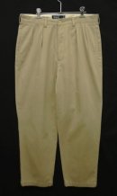 画像: 90'S RALPH LAUREN "ANDREW PANT" ツープリーツ チノパンツ BEIGE (VINTAGE) 「Bottoms」 入荷しました。