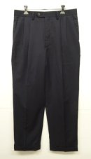 画像: RALPH LAUREN ウール ツープリーツ スラックス NAVY (USED) 「Bottoms」 入荷しました。