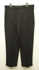 画像: 90'S PERRY ELLIS ツープリーツ スラックス ブラック W32L30 (VINTAGE) 「Bottoms」 入荷しました。