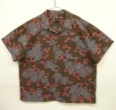 画像: RALPH LAUREN "POLO JEANS" コットン 半袖 オープンカラーシャツ ブラウンベース総柄 (VINTAGE) 「S/S Shirt」 入荷しました。